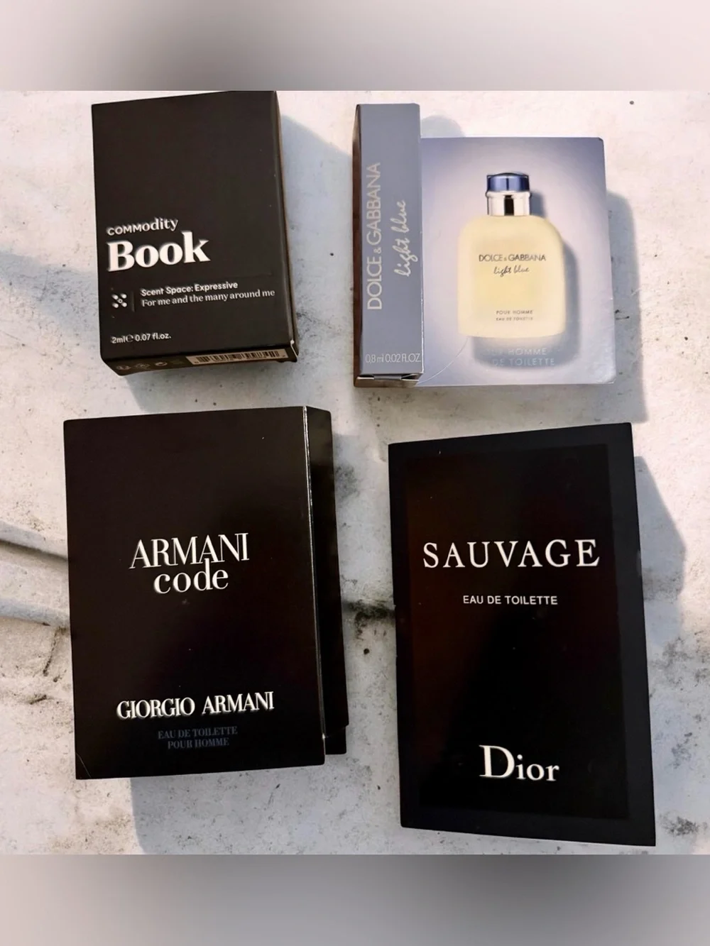 Various fragrances samples goody bag for HIM